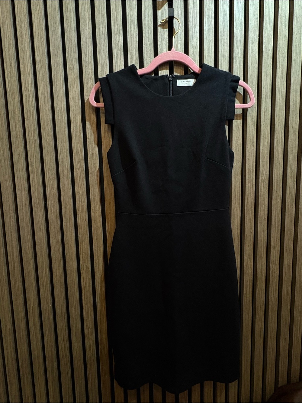 Babaton Black Midi Sheath Dress